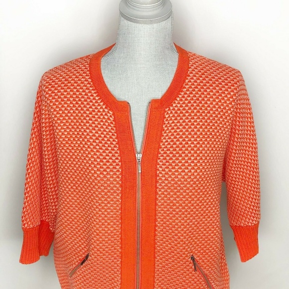 Cabi Sweater Cardigan 3/4 Sleeve Zip Up (S61) - Picture 3 of 5